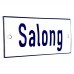 Emaljskylt Salong vit - blå 12 x 5 cm modell 1 Emaljskylt Salong vit - blå 12 x 5 cm modell 1