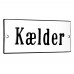 Emaljskylt Kælder vit - svart 12 x 5 cm modell 4 Emaljskylt Kælder vit - svart 12 x 5 cm modell 4