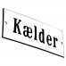 Emaljskylt Kælder vit - svart 12 x 5 cm modell 4 Emaljskylt Kælder vit - svart 12 x 5 cm modell 4