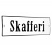 Emaljskylt Skafferi vit - svart 15 x 5 cm modell 4 Emaljskylt Skafferi vit - svart 15 x 5 cm modell 4
