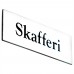 Emaljskylt Skafferi vit - svart 6 x 2 cm modell 9 Emaljskylt Skafferi vit - svart 6 x 2 cm modell 9