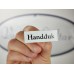Emaljskylt Handduk vit - svart 6 x 2 cm modell 9 Emaljskylt Handduk vit - svart 6 x 2 cm modell 9