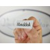 Emaljskylt Handduk vit - svart 6 x 2 cm modell 9 Emaljskylt Handduk vit - svart 6 x 2 cm modell 9