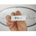 Emaljskylt Privat vit - svart 6 x 2 cm modell 9