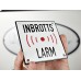 Emaljskylt INBROTTS LARM vit - svart 10 x 10 cm modell 35 Emaljskylt INBROTTS LARM vit - svart 10 x 10 cm modell 35